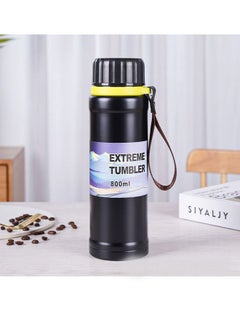 Daily Water Bottle with Measurements Daily Water Bottle Measured Drink Bottle All Day Water Tracker Bottle Leak ProoF Drink Enough Water black