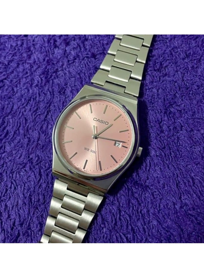 CASIO Unisex Analog Quartz Stainless Steel Watch MTP-B145D-4A - Image 3