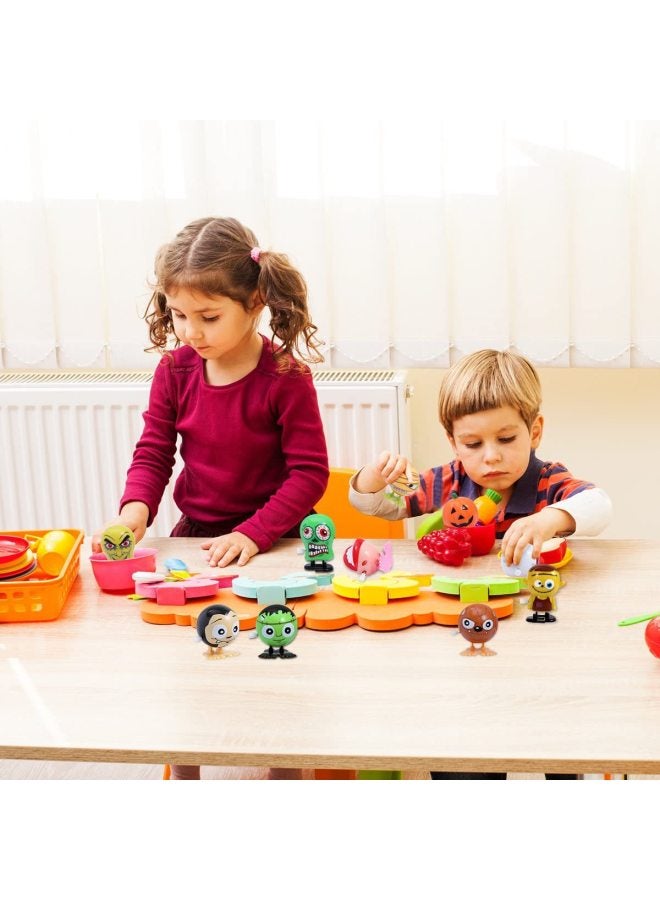 Loquat Clockwork Toy Gift Suit Jumping Teeth Kid Square Head Villain Pumpkin Pirate Toy-Color: 6 P Suit - Image 5