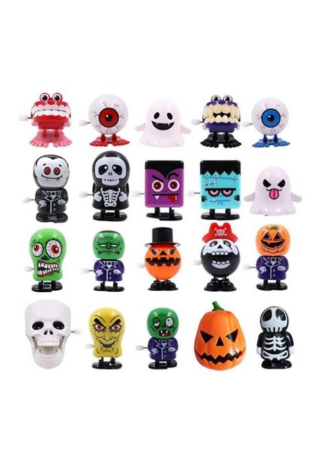 Loquat Clockwork Toy Gift Suit Jumping Teeth Kid Square Head Villain Pumpkin Pirate Toy-Color: 6 P Suit - Image 2