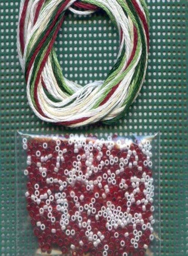 Mill Hill Candy Canes Beaded Counted Cross Stitch Christmas Ornament Kit Mill Hill 2011 Winter Holiday MH18-1302 - Image 3