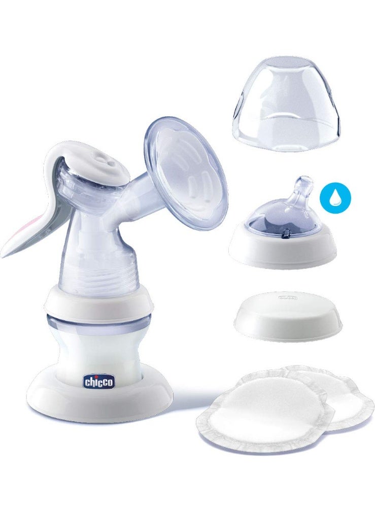 Chicco Natural Feeling Manual Breast Pump for Breastfeeding Mothers| With 2 Phase Technology| Comes with Teat & Storage Cap| Extra Soft Silicone Cup| Easy Grip Handle| Diaphargm Technology| BPA Free - Image 4