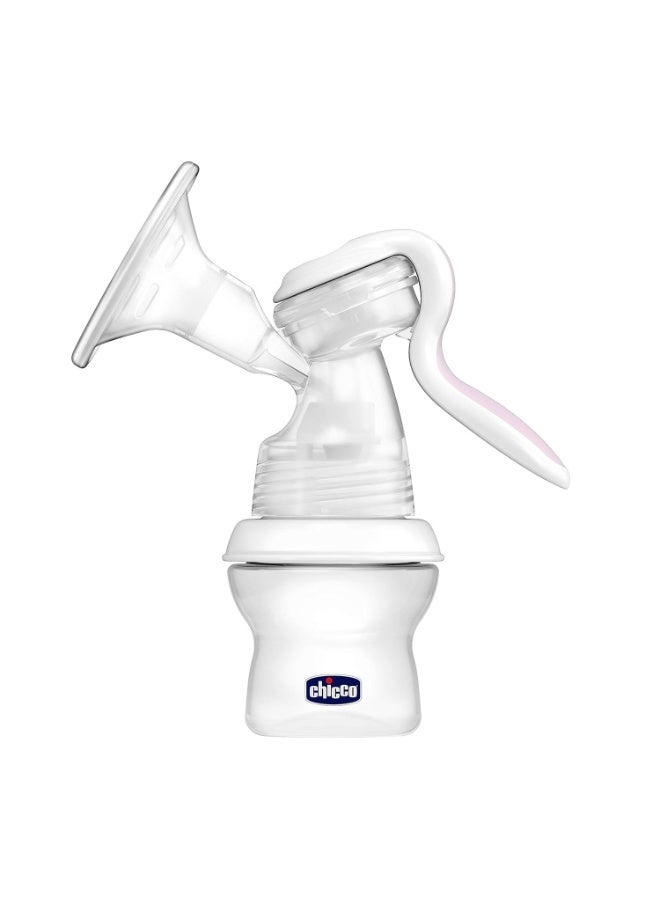 Chicco Natural Feeling Manual Breast Pump for Breastfeeding Mothers| With 2 Phase Technology| Comes with Teat & Storage Cap| Extra Soft Silicone Cup| Easy Grip Handle| Diaphargm Technology| BPA Free - Image 3