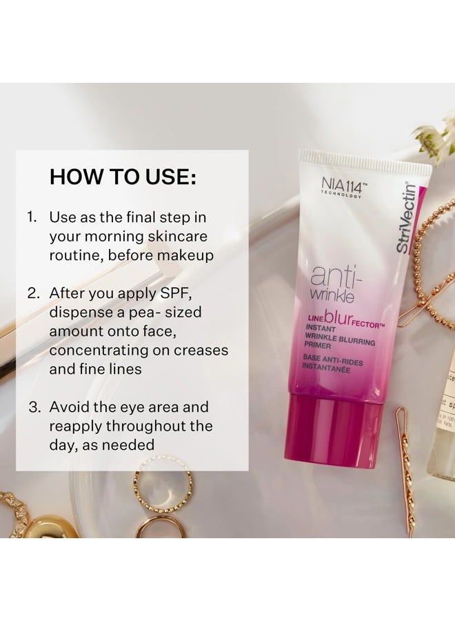 Strivectin Line BlurFector™ Instant Wrinkle Blurring Primer, skin primer to help blur and fill the look of wrinkles, makeup primer for smooth skin, 1 oz. - Image 4