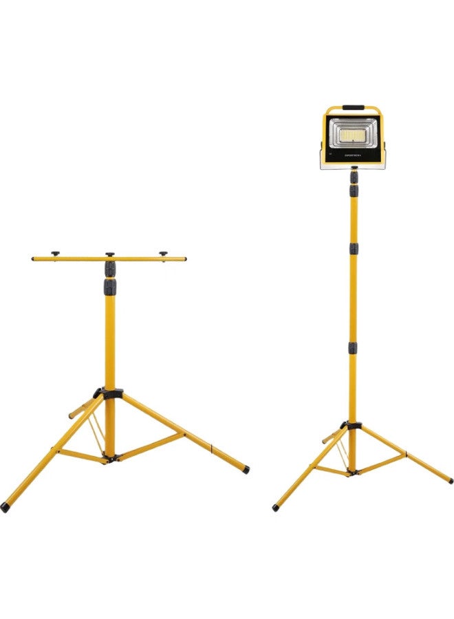 SupFire Tg1 Searchlight Floodlight, Outdoor Construction Emergency Lighting, For Stalls And Camping, 1.6 Meters, Double-Headed, Triangular, Telescopic Stand - Image 1