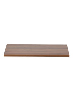 Modern Designed Rectangular Wall Mounted Wooden Floating Shelf Walnut 90 x 30 cm 15484