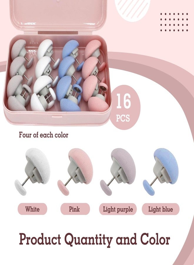 AILUHONG 16 Sets Duvet Cover Clips, 4 Colors Duvet Pins Soft Fabric Material Double Sided Comforter Pin Sheet Fasteners for Quilt Cushions Curtains - Image 3