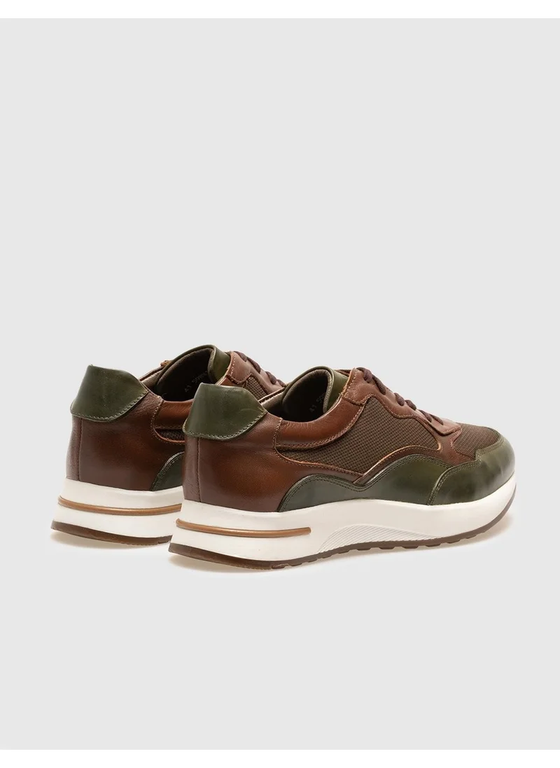 Cabani Khaki Lace-up Men's Sports Shoes