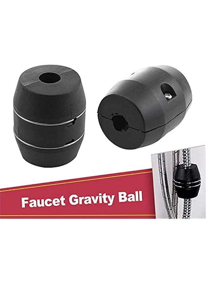 Pull Down Faucet Hose Weight Ball,Kitchen Sink Pull Out Faucet Gravity Ball, Sink Basin Pull Out Sprayer Hose Gravity Ball Replacement Part, Universal for Most Faucet Hose (Screw Type)