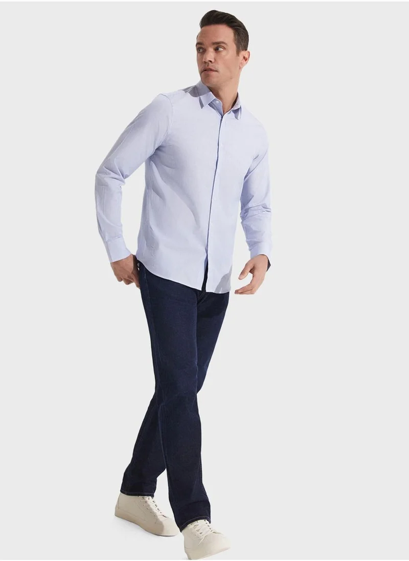 جون Striped Slim Fit Shirt