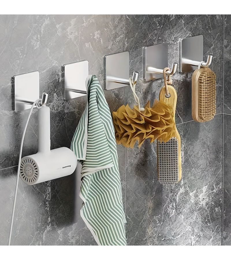 Elephant Light Beige Hook 3 Pack Strong Adhesive No Drilling Wall Hook - Image 3