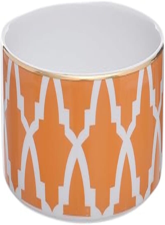 Porland Morocco Porcelain Bowl 18cm Elegant Design - Orange
