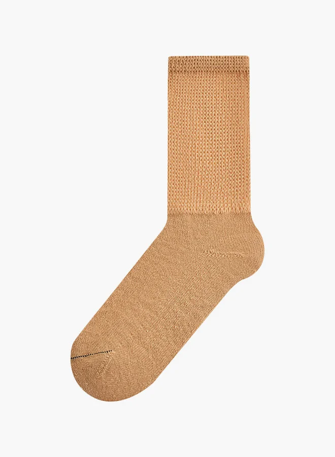 لو كونفورت جوارب قطنية مضلعة بطول الكاحل - مجموعة من  قطع