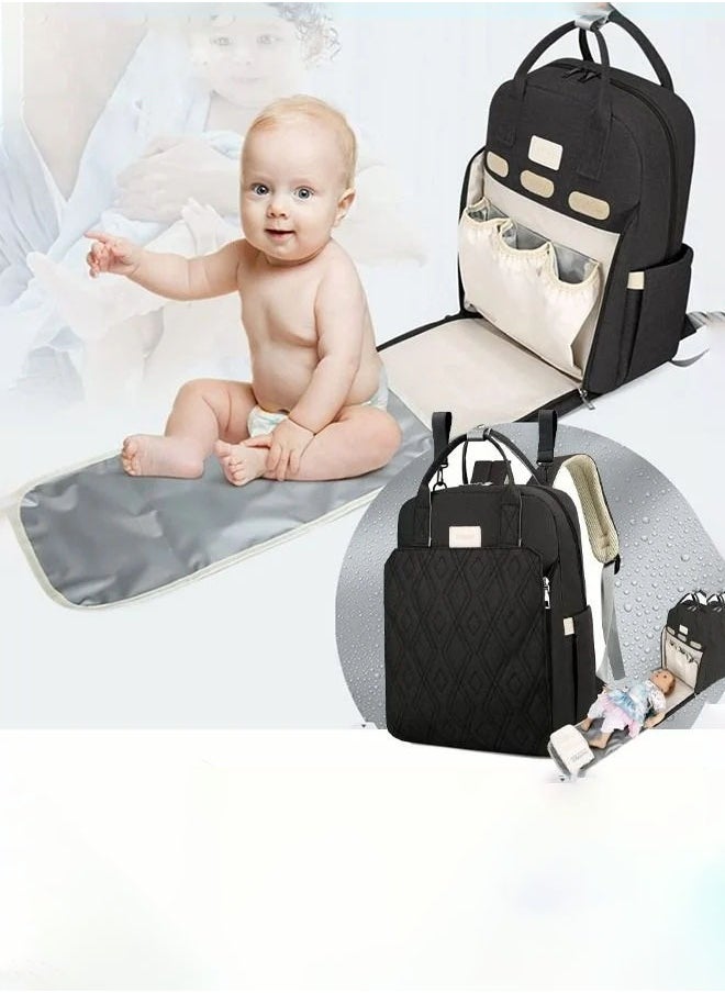MIXDE Fashionable Baby Diaper Backpack with Changing Station Waterproof Large Capacity Multifunction Maternity Mummy Bags  - Image 1