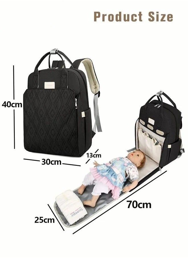 MIXDE Fashionable Baby Diaper Backpack with Changing Station Waterproof Large Capacity Multifunction Maternity Mummy Bags  - Image 2