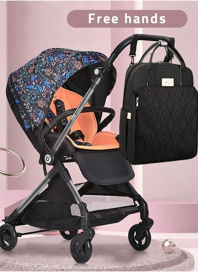 MIXDE Fashionable Baby Diaper Backpack with Changing Station Waterproof Large Capacity Multifunction Maternity Mummy Bags  - Image 3