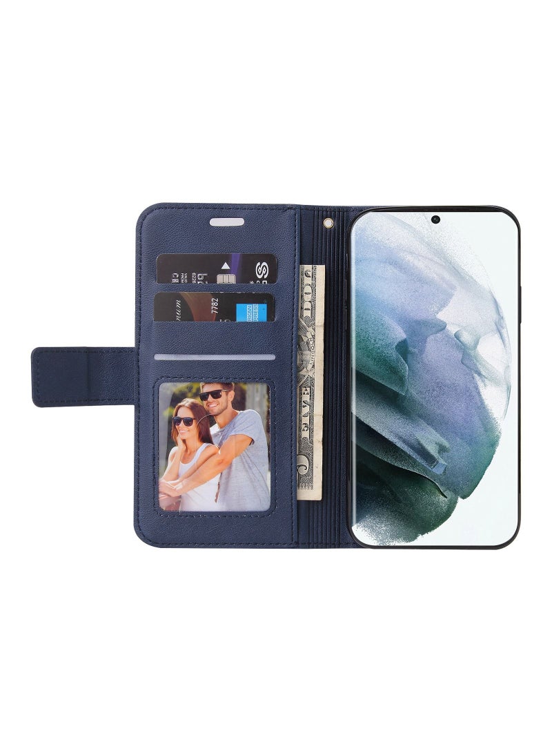 Suteni Magnetic Clasp Flip Cover Card Slots Leather Phone Case for Samsung - Image 2