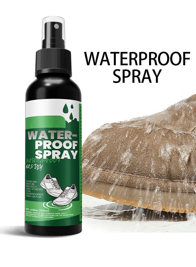 JADE KWOKS Waterproof Spray,Long Lasting High Performance Universal Shoes Dirt Protector Spray ，Universal Protector Spray Colourless Clear，Oil Proof Anti Fouling and Waterproof Shoes Spray，Unmatched Defense Against Dirt 120ml - Image 1