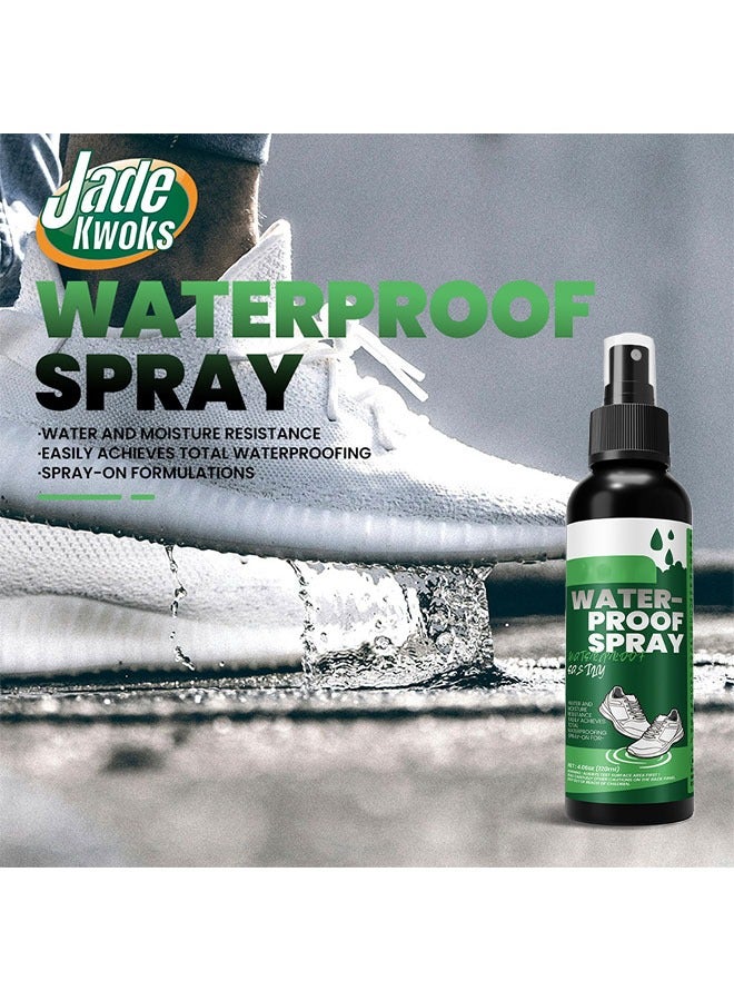 JADE KWOKS Waterproof Spray,Long Lasting High Performance Universal Shoes Dirt Protector Spray ，Universal Protector Spray Colourless Clear，Oil Proof Anti Fouling and Waterproof Shoes Spray，Unmatched Defense Against Dirt 120ml - Image 4