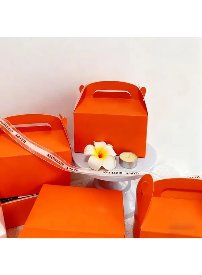 Orange Red Gift Box Set 35Pcs 16x9x8 6Cm For Gifting Souvenirs Afternoon Tea - Image 1
