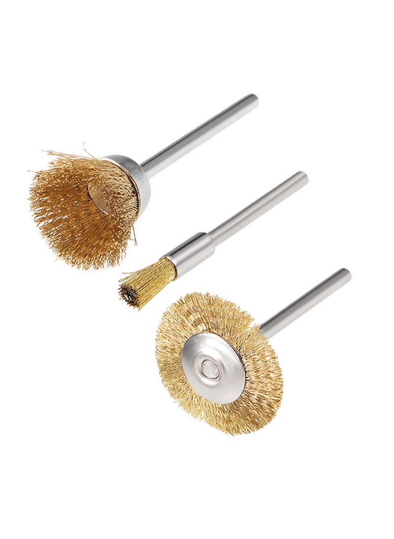 ABBASALI Set of 5 Wire Wheel and Cup Brush Set for Drill Attachments  - Image 3
