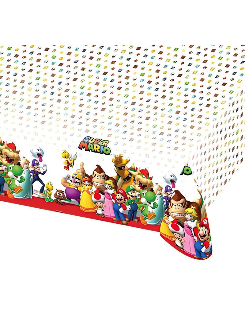 Super Mario Plastic Tablecloth 180x120cm