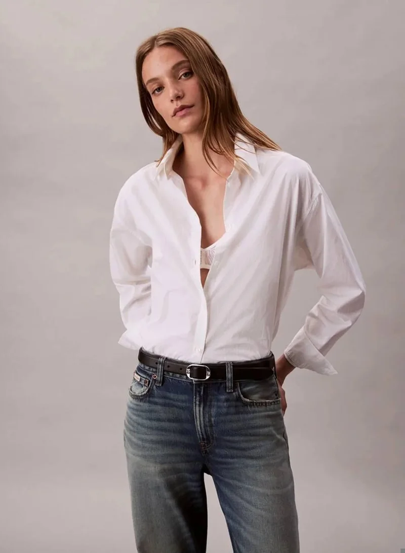 Emblem Logo Button-Down Shirt