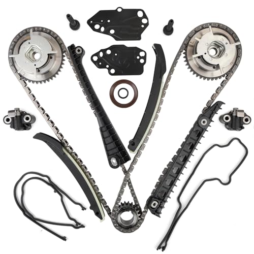 Htostar Racing Timing Chain Kit Camshaft Drive Phaser Repair Kit Compatible With Ford Expedition, F-150, F-250, F-350 Super Duty, Lincoln Mark LT, Navigator 5.4L 3V Valve Triton 2004-2013 Replace 3R2Z-6A257-DA - Image 1