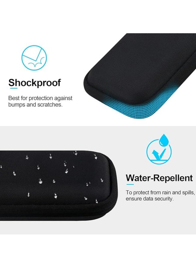 erorex Hard Drive Carrying Case for SanDisk Professional PRO-G40 SSD 1TB 2TB 4TB USB-C External Solid State Drives EVA Shockproof Water Repellent Storage Travel Bag, Black+Gray - Image 5