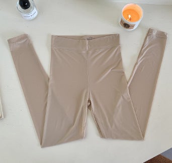 Versatile Acid Bathing Skin High Elasticity Seamless Thin Heat Self-Generating Slimming Autumn Suit Long Sleeve Warm Thermal Und Green top  - Image 2
