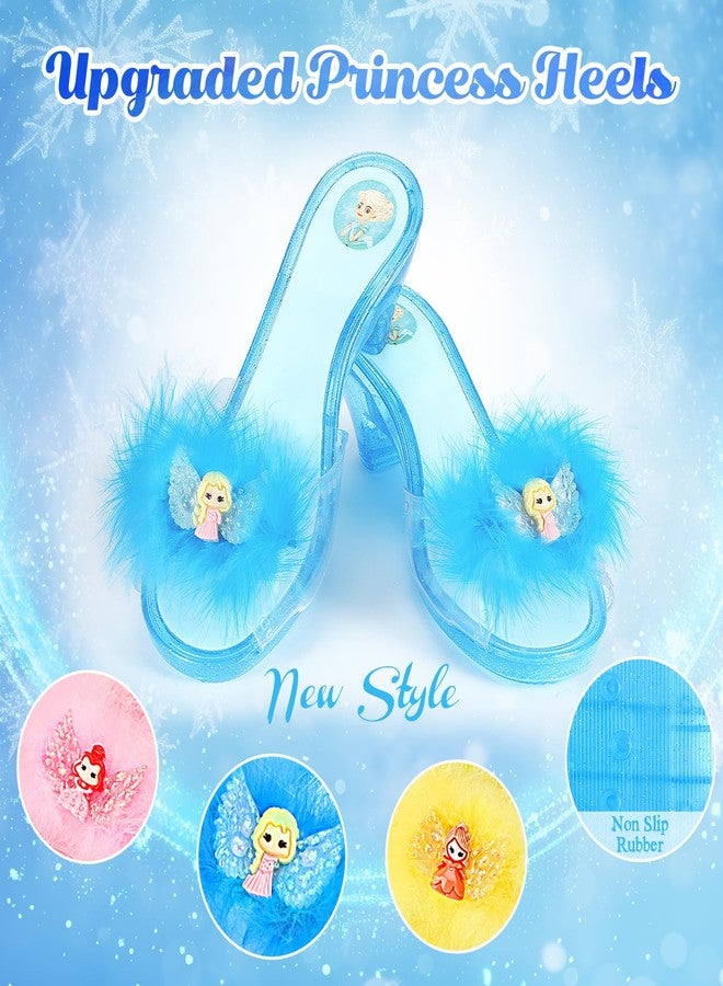 Mastom Princess Dress Up Shoes Set, Girls Role Play Dress Up Toys, Toddler Princess Dress up Shoes with Crowns kit Gift for Girls Aged 3 4 5 6 Years Old - Image 4