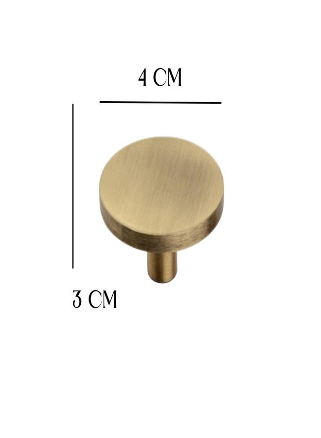 SARDAR Round Knob-Antique Finish | Desk Pull Knobs, Cabinet, Wardrobe Furniture Chest Knobs | Knob Pull Perfect for Home, Kitchen & Office Drawers (2) - Image 4