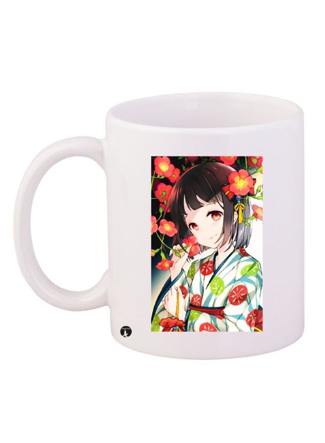 RYN Printed Coffee Mug White/Red/Black 11ounce