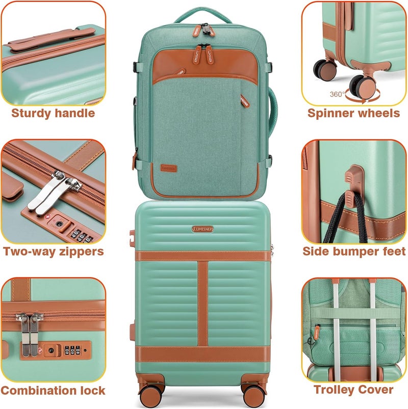 Lumesner Unisex Lumesner Travel Bussiness Laptop Backpack Carry on backpack,Travel backpack - Image 2
