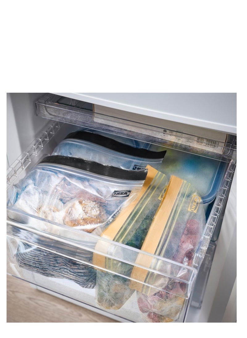 IKEA FRAKTA - Resealable Bags 50 Grey Ziplock Bags Sandwich Bags Freezer Food - Image 1