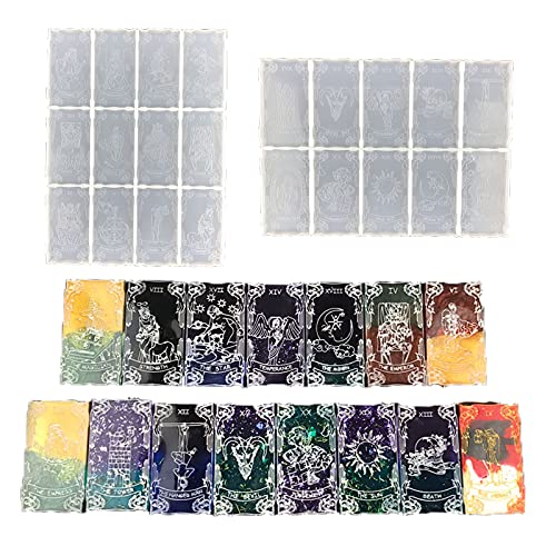 LTGICH Tarot Card Resin Molds - 22 Major Arcana Molds for DIY Cards, Keychains, Jewelry - Image 1