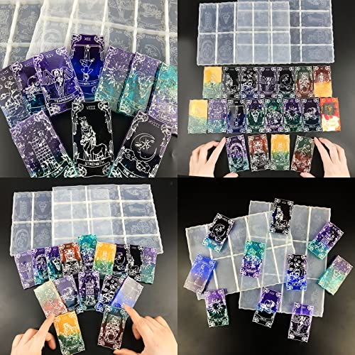 LTGICH Tarot Card Resin Molds - 22 Major Arcana Molds for DIY Cards, Keychains, Jewelry - Image 2