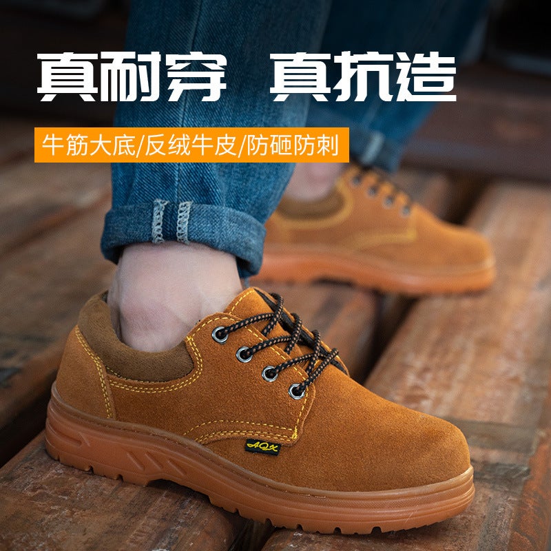 Men's Safety Boots with Steel Toe Cap, Impact & Puncture Resistant, Breathable - Image 3