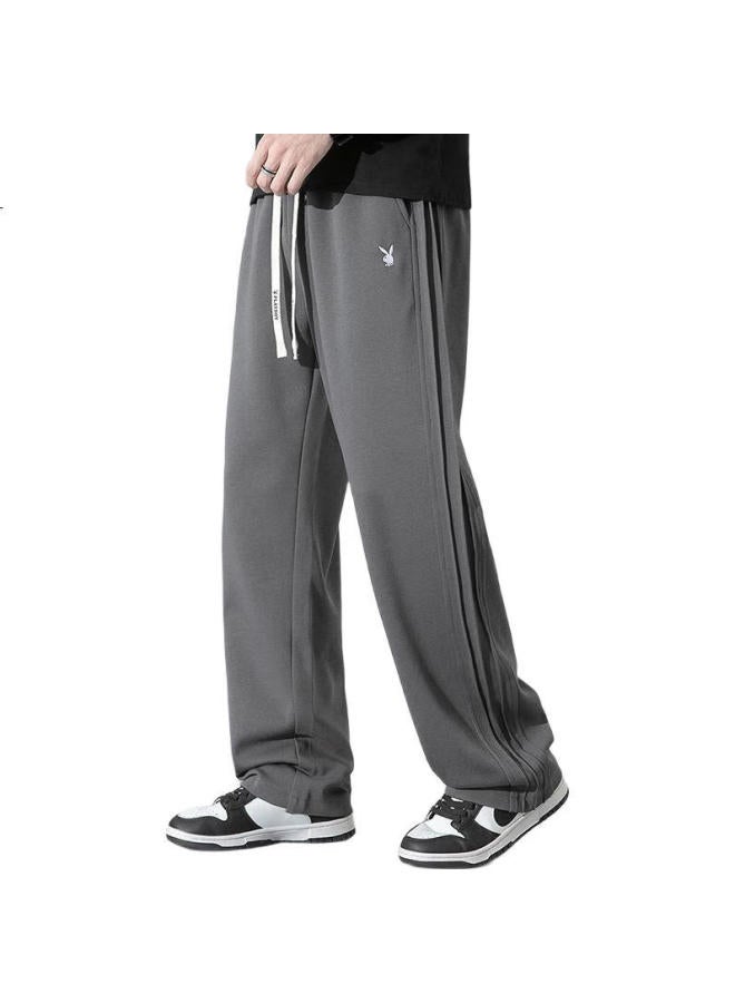 Playboy Men'S Spring And Summer Casual Pants Men'S Loose Straight-Leg Sports Trendy Long Pants - Image 2