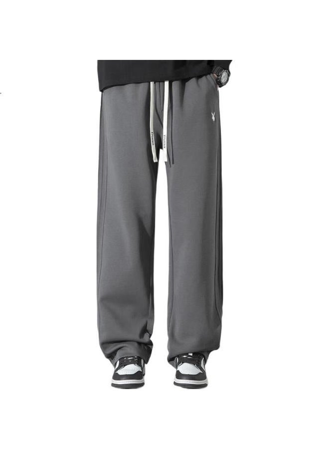 Playboy Men'S Spring And Summer Casual Pants Men'S Loose Straight-Leg Sports Trendy Long Pants - Image 3
