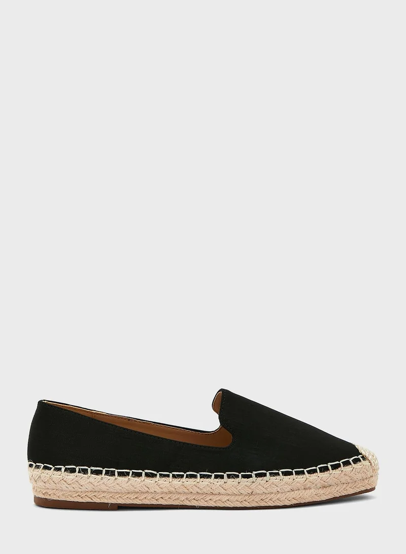 ELLA Shiny Flat Espadrille