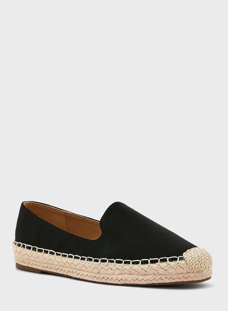 ELLA Shiny Flat Espadrille