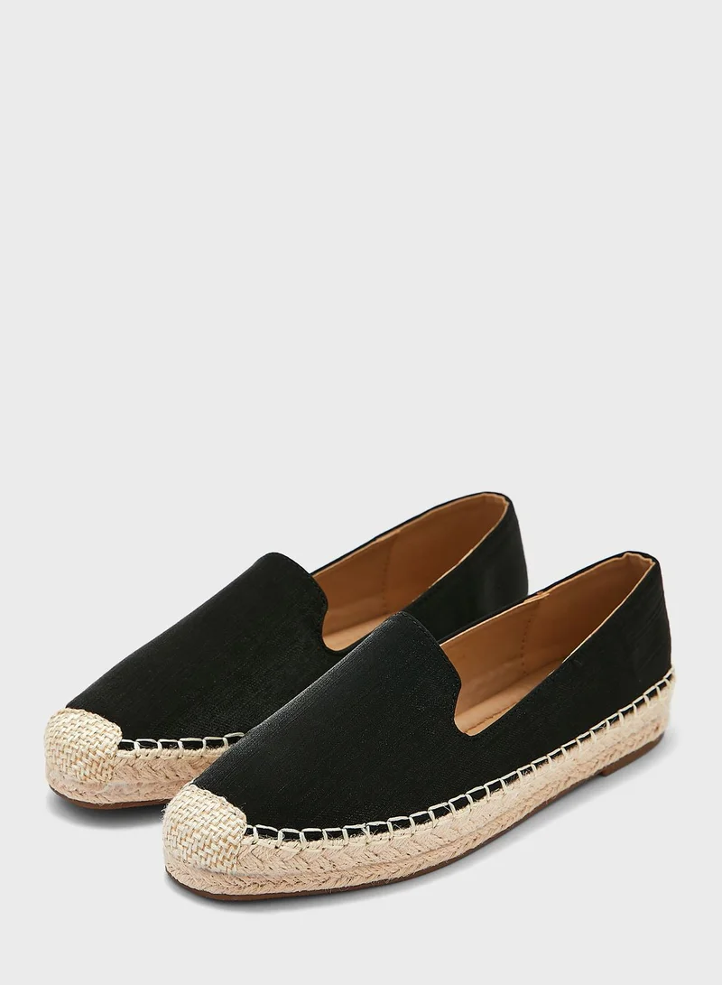 ELLA Shiny Flat Espadrille