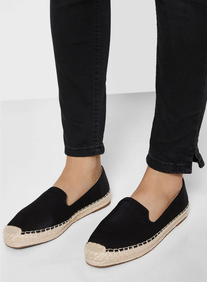 ELLA Shiny Flat Espadrille