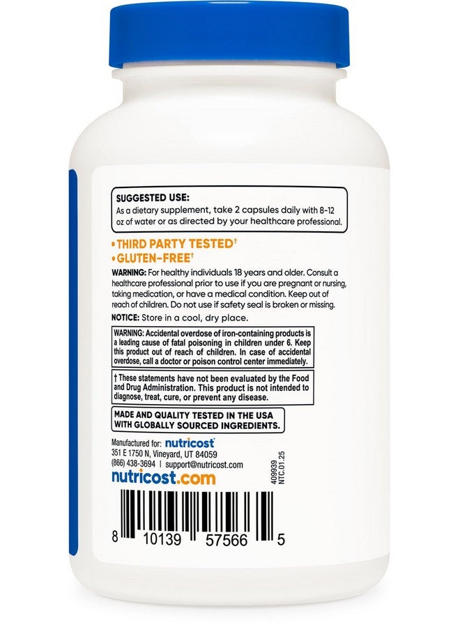 Nutricost Methylated Vitamin B Complex 120 Capsules - (60 Servings) Gluten-Free - Image 4
