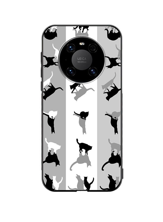 VR CREATIVE Protective Case Cover For Huawei Mate 40 Cats Spook Design Multicolour - Image 1