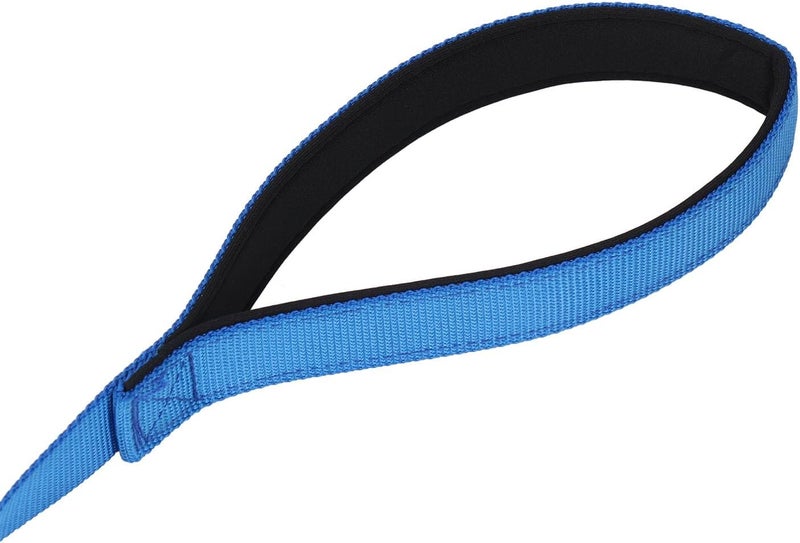 3 Way Dog Leash Multipurpose Nylon Coupler with Adjustable Length, Padded Handle, Blue - Free Design, Detachable for One to Three Dogs, Comfortable Walking and Training (Blue) - Image 3