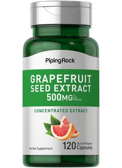 Piping Rock Grapefruit Seed Extract 500 Mg ; 120 Capsules ; Concentrated Herbal Supplement ; Nongmo Gluten Free  - Image 1