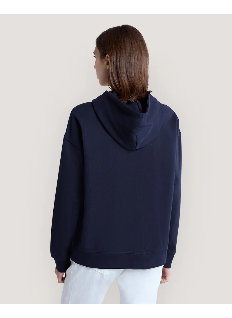 GANT Gant Embroidered Anchor Half-Zip Hoodie