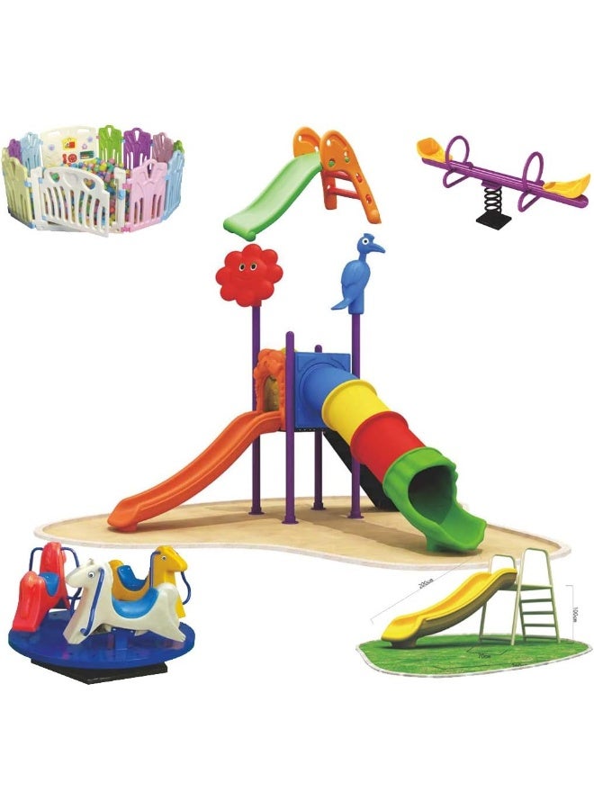Rainbow Toys RBW TOYS The Best Backyard Multifunctional Easy Climber, Outdoor Toys Slide and Swing Sets for Children Activities - Image 1